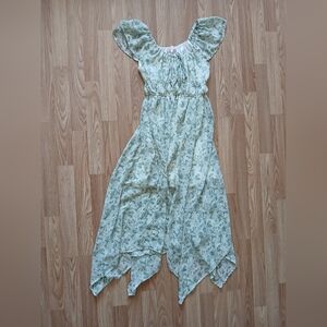 Dizzy Lizzy Women's Green Floral Dress